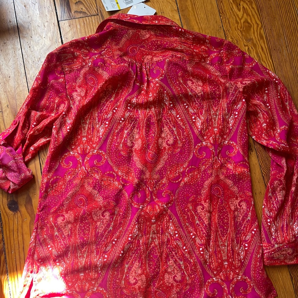 NWT Jones New York sheer blouse size medium. Excellent condition , never worn - Picture 4 of 5